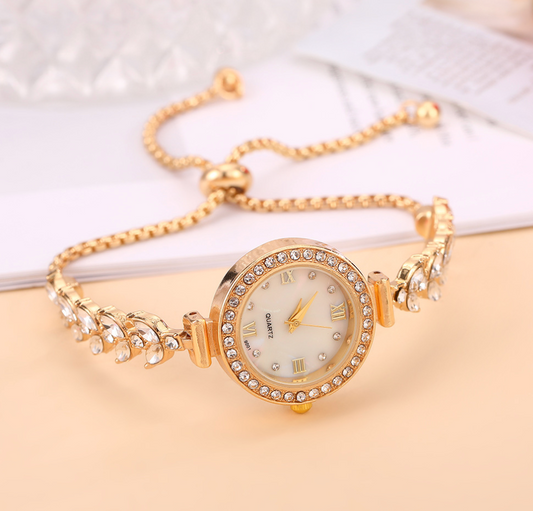 Crystal-Embellished Quartz Watch
