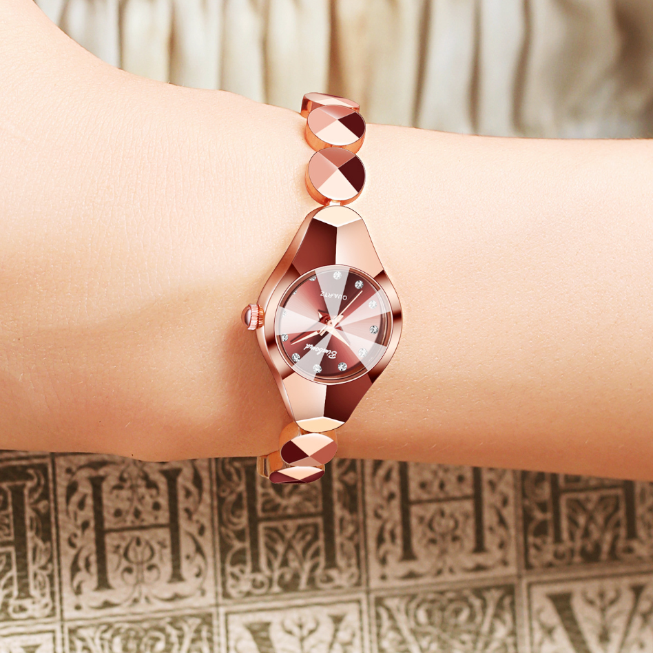 Elegant Crystal Dial Watch