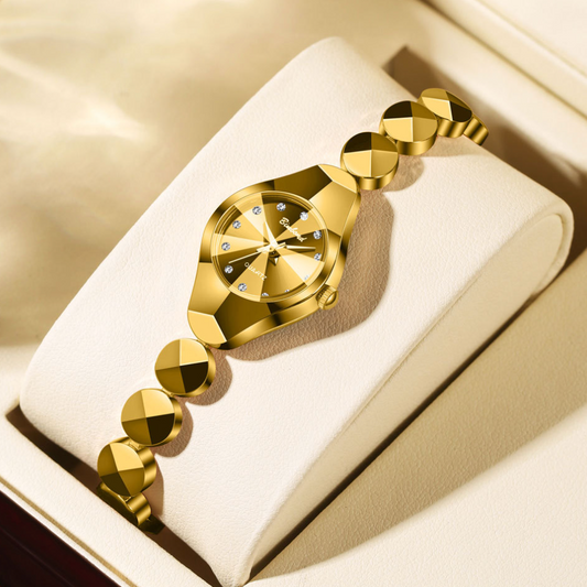 Elegant Crystal Dial Watch