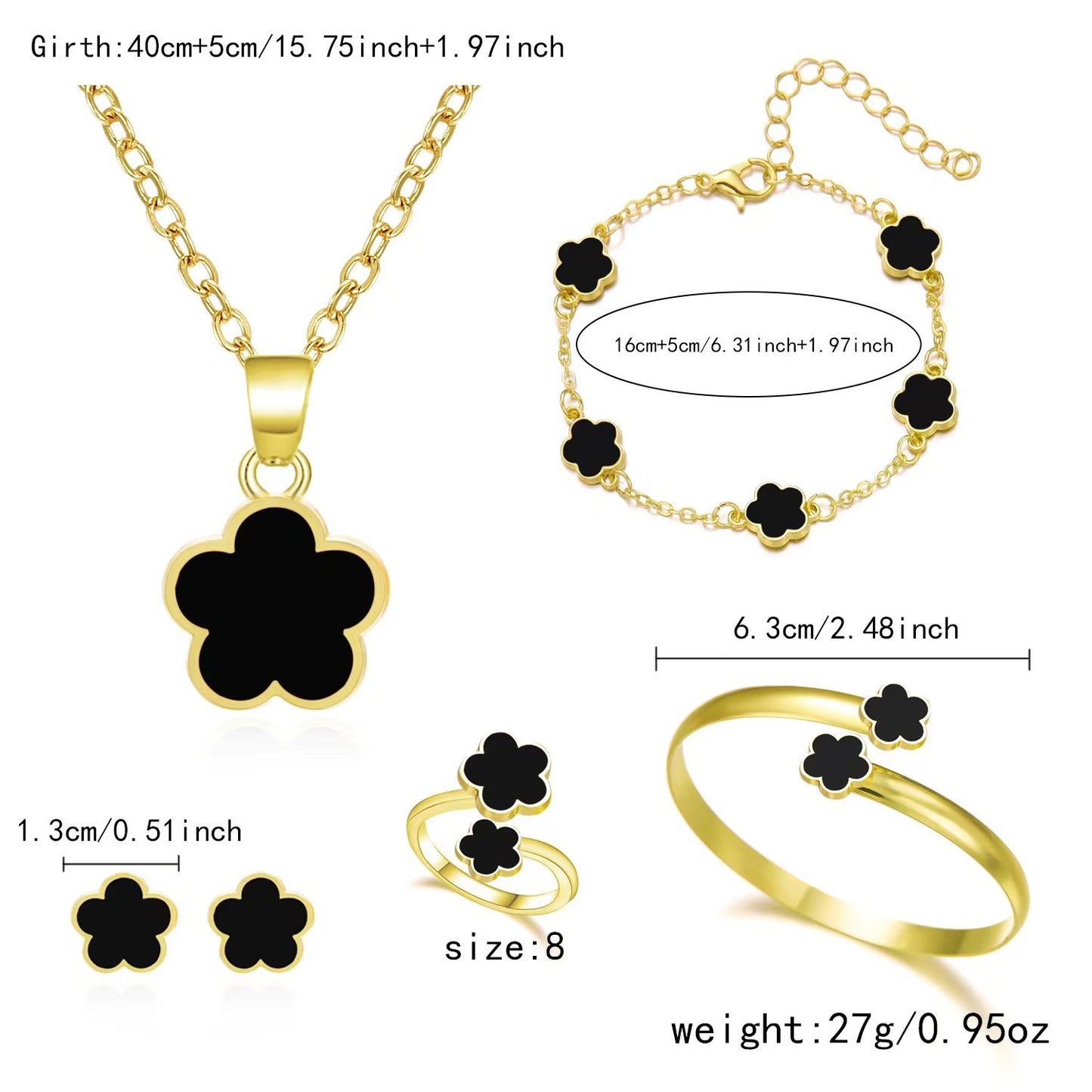 Floral Jewellery Set