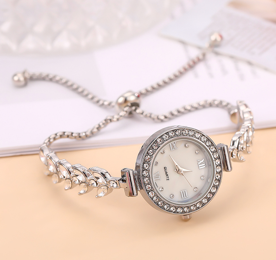 Crystal-Embellished Quartz Watch