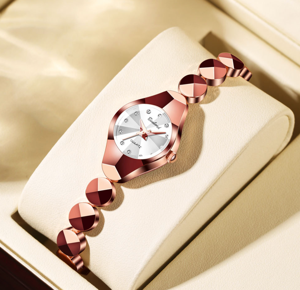 Elegant Crystal Dial Watch