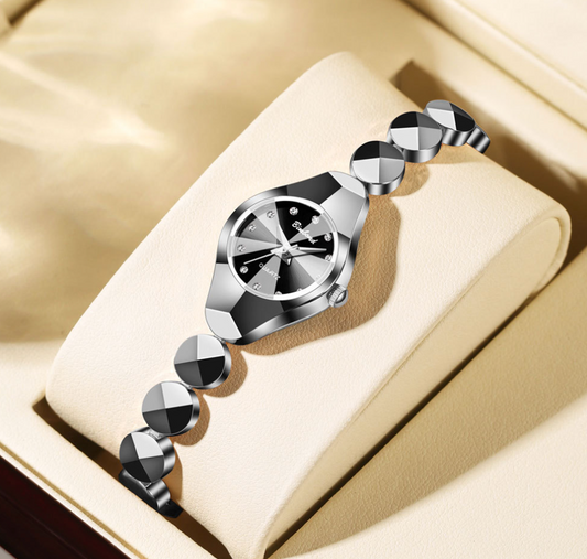 Elegant Crystal Dial Watch