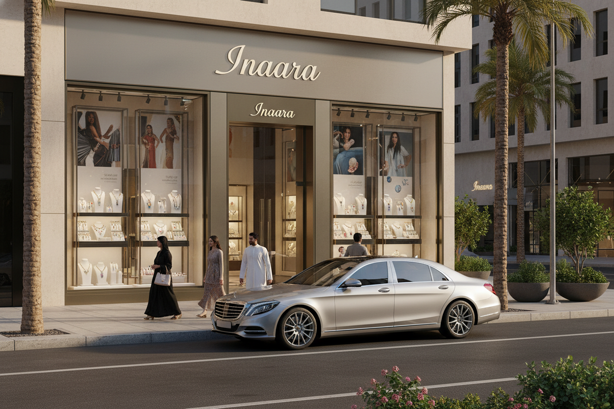 make it look realistic like maybe add a car or peoplw or tree around and it should not look like a gold shop